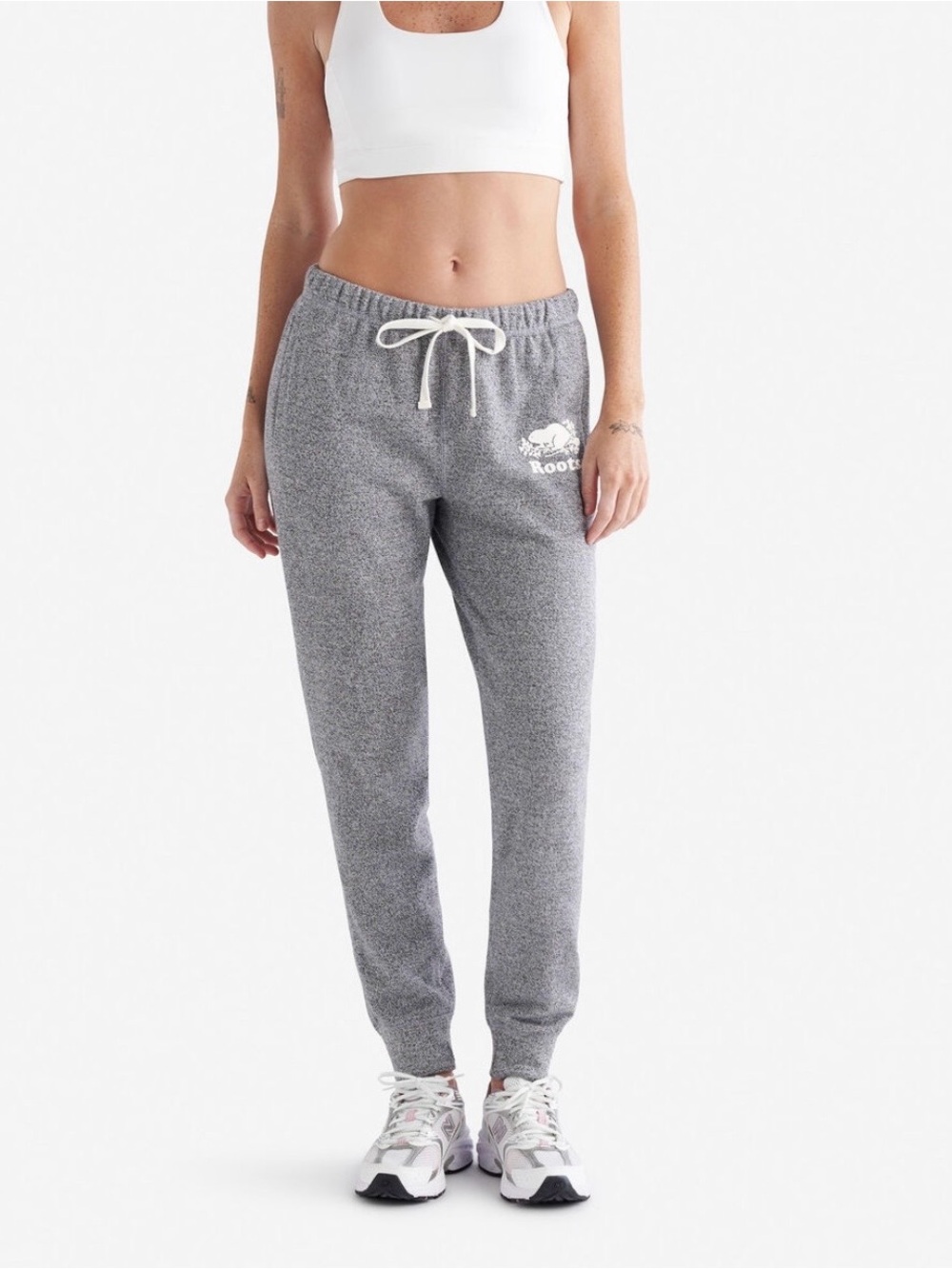 Roots Salt & Pepper Slim Cuff Sweatpants - Women's Small